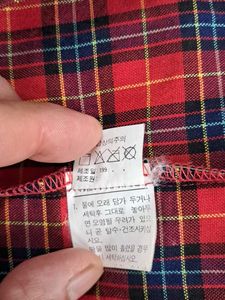 Vintage Red Plaid Flannel Shirt