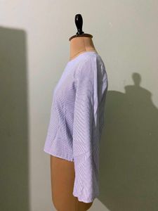 Striped Long Sleeve Casual Top