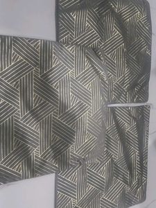 Elegant Grey & Gold Geometric Cushion Covers