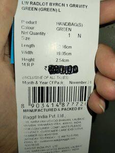 Brand New Baggit Wallet with Tag