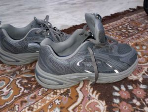 Grey Mesh Athletic Sneakers