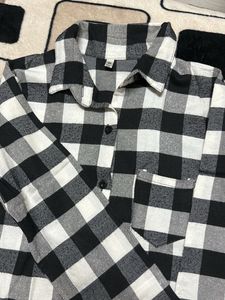 Classic Black &amp; White Checkered Shirt