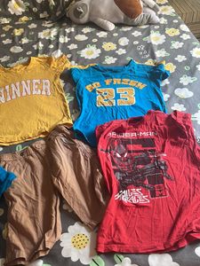 Boys TShirt/shorts Combo 8 To11 Years