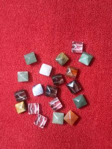 Assorted Crystal Pyramids/7 chakra bracelet pieces