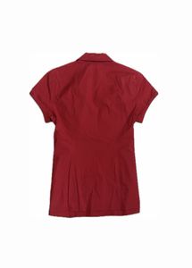 y2k Red Short Sleeve Collared Shirt