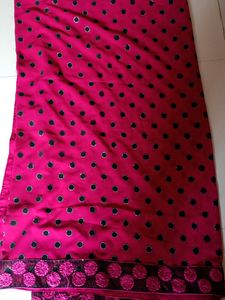 ✨Dark Pink Saree+ Free Gift 🎁✨