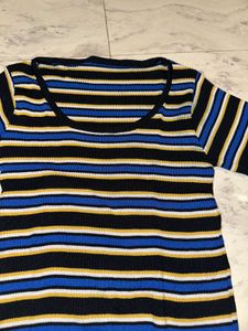 Striped Short Sleeve Top