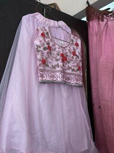 Beautiful Pink Embroidered Lehenga Choli