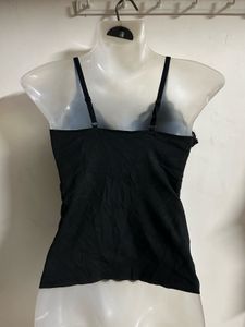 Black Velvet Lace Trim Camisole
