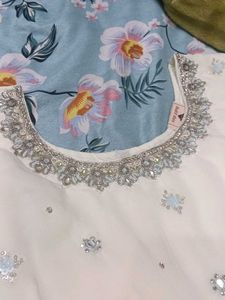 Elegant White Anara cut