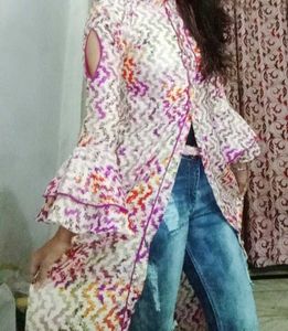 Long Front Open Shrug And Kurta