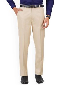 Men's Khaki Formal Trousers
