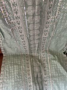 W branded Mint  Green embellished Kurti