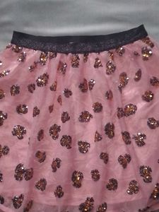 Sparkly Pink Mini Skirt