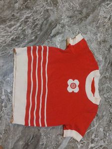 💗Retro Red &amp; White Striped Knit Top💗