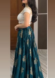 Stunning Teal Lehenga Skirt