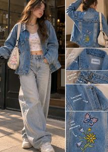 Ruffled Denim Jacket