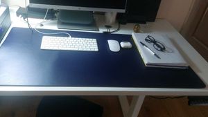 Large Navy Blue Desk Pad Mat