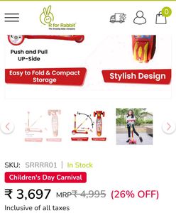 Kids Scooter - Foldable & Stylish