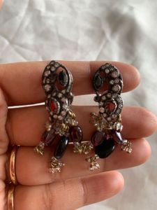 Hyderabadi semi Precious Stones Earrings