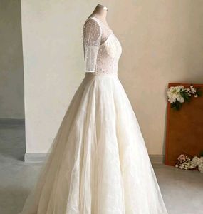Elegant White Bridal Gown