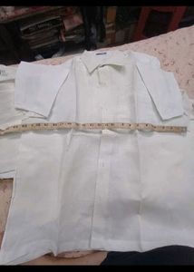 White Ethnic Shirt (2 piece )