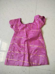 Pink frock for baby girl