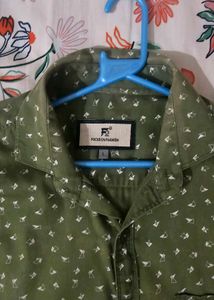 Green Patterned Shirt