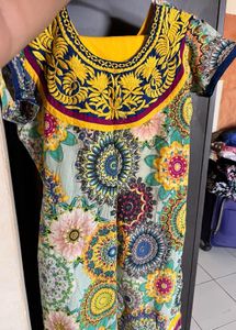 Vibrant Embroidered Kurta