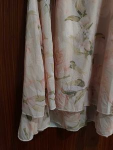 floral pink ruffle dress