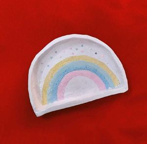 Handmade Rainbow Trinket Dish