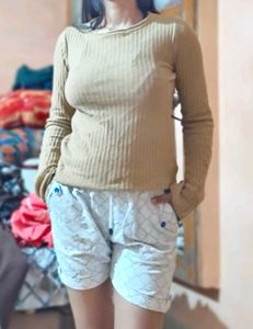 Ribbed Long Sleeve Top