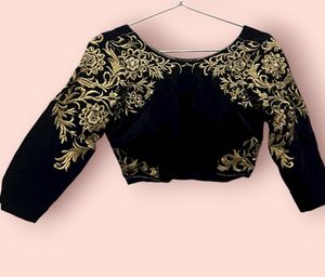 fully stitched velvet blouse  (free size )