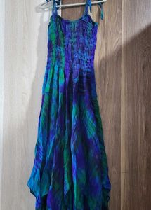 Tie-Dye Spaghetti Strap Dress
