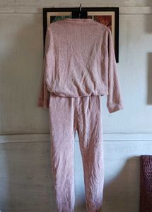 Cozy Pink Plush Pajama Set