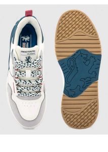 Stylish White &amp; Blue Sneakers