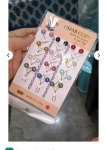 Elegant Pearl Hijab Clips - Set of 9