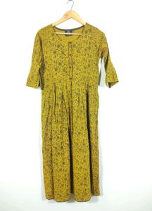 Cee- 18 Mustard Printed Maternity Dress (Women's)