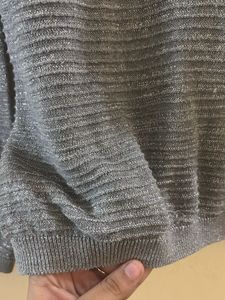 Sparkly Grey Knit Sweater