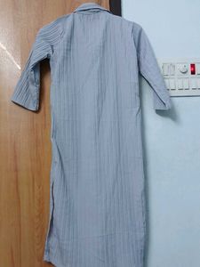 Pleated Grey Kurti