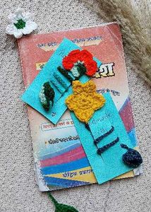 Handmade Crocheted Flower Bookmark
