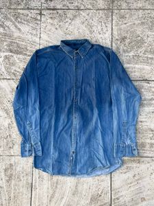 ralph lauren Men's Blue Denim Long Sleeve Shirt