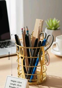 Stylish Gold Utensil Holder
