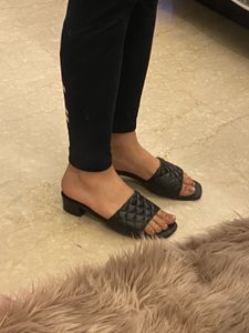 Quilted Block Heels