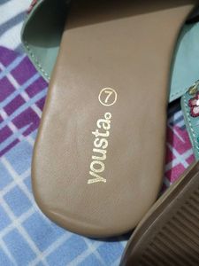 Floral Embroidered Slides
