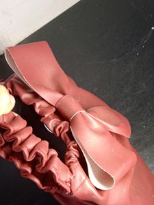 Chic Ruched Handle Bow Bag