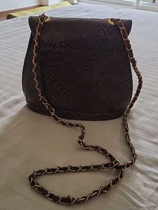 Vintage Embossed Small Shoulder Bag