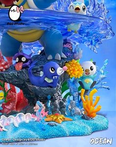 Pokemon Ocean Family Model Statue Resin
