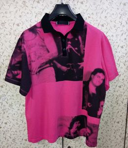 [ OFOTD ] Men's Pink Graphic Print Polo T-Shirt