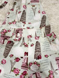 Parisian Rose Print Overalls